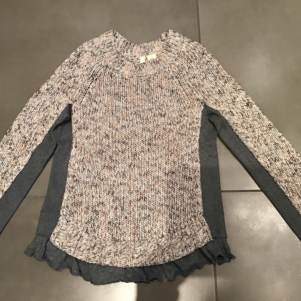 Anthropologie MOTH Italian Marled Wool Sweater